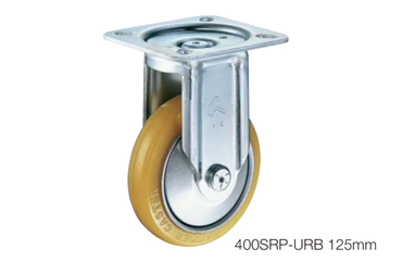 ハンマーキャスター重荷重 400SRP (φ100～200)(プレート式・固定)(三価クロメート)